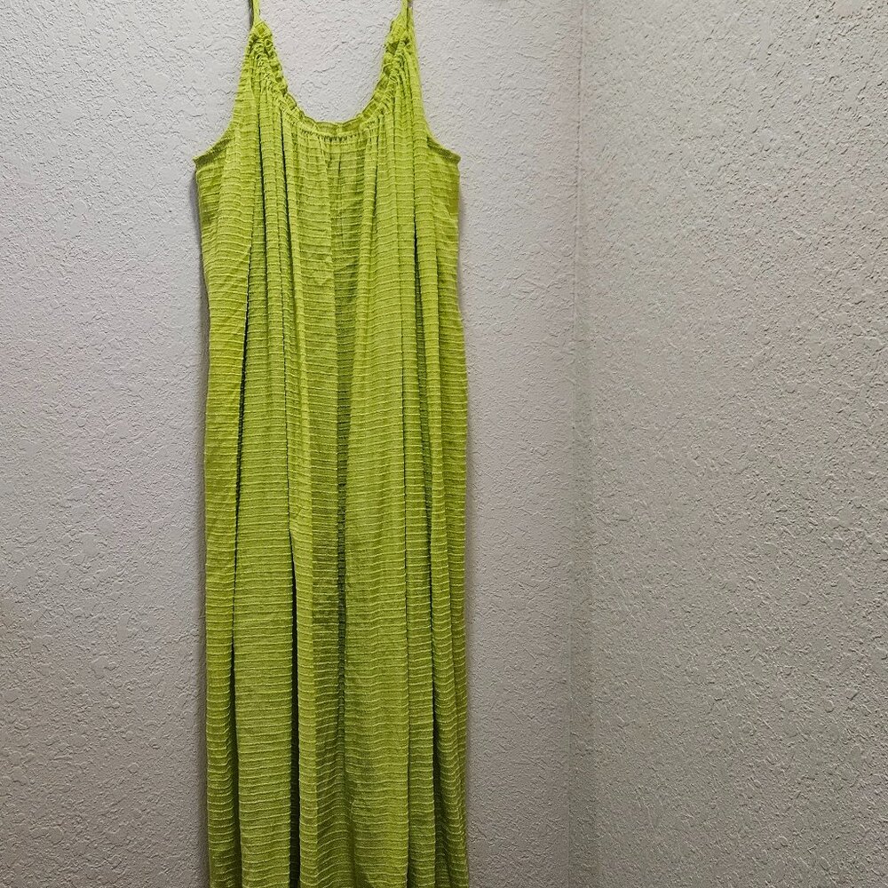 Lands' End Lime Green Maxi Dress
